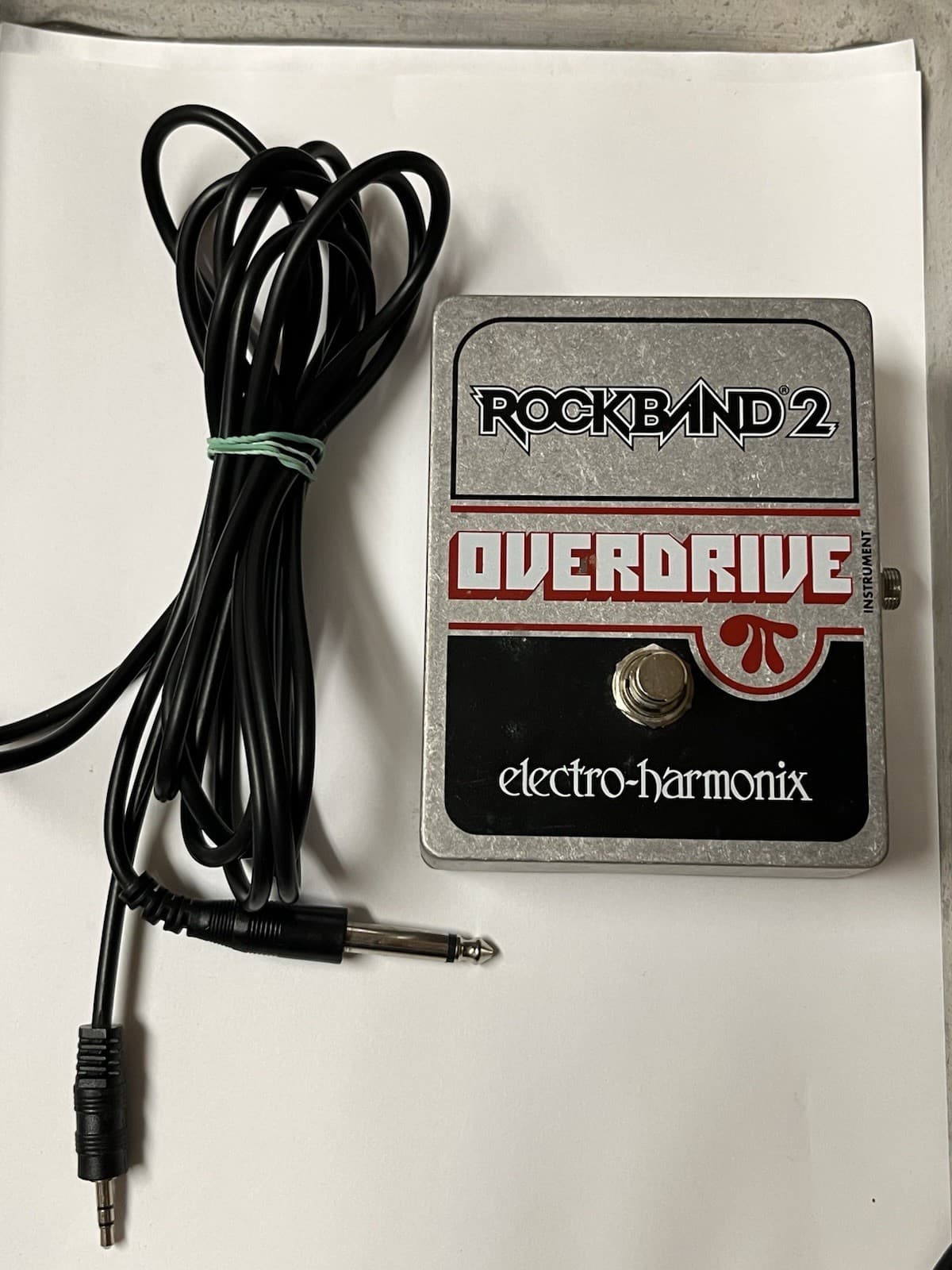 Rock Band 2 Overdrive Electro- Harmonix Guitar Pedal With cord
