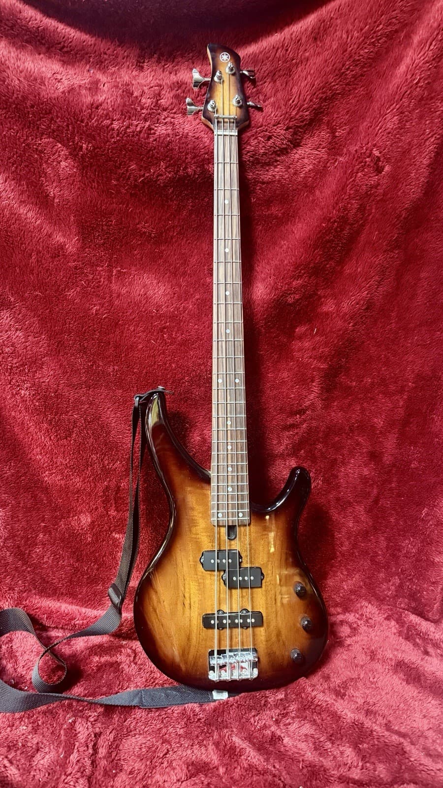 Yamaha TRBX174EW 4-String Electric Bass Guitar Sunburst Fully Functional, Strap