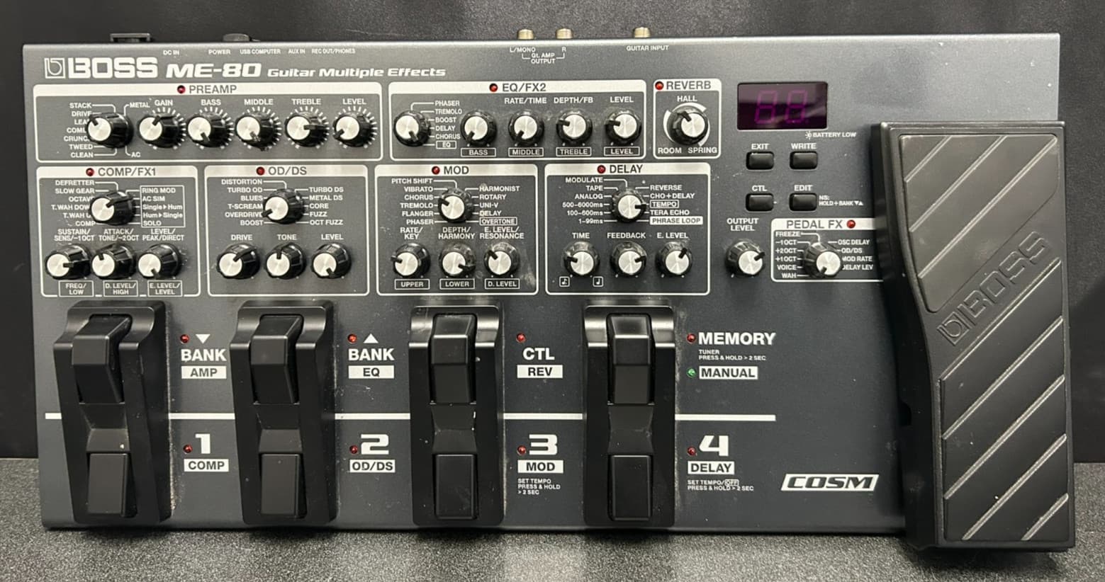 Boss ME-80 - COSM - MIDI Multiple Effects Guitar Pedal Sold AS IS Untested