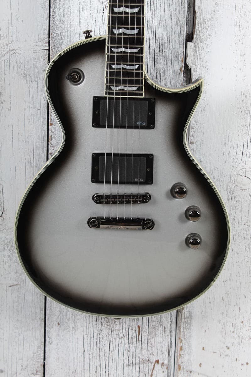 ESP LTD EC-1000 Deluxe Eclipse Electric Guitar Silverburst with Gig Bag