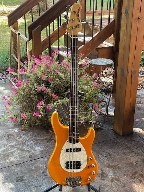 Ernie Ball Music Man Sterling 4 HS Electric Bass Guitar Desert Gold 2003