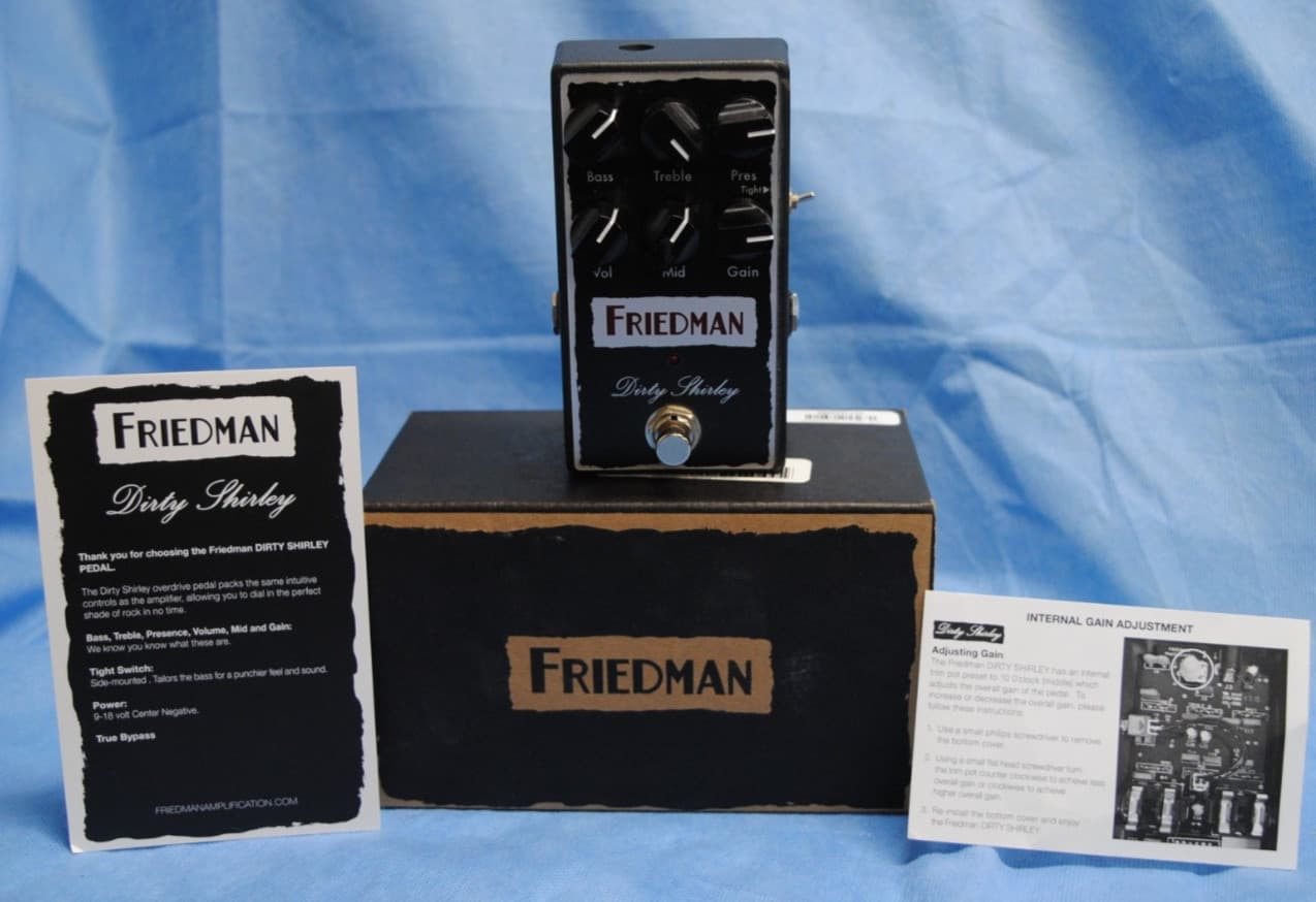 Friedman Dirty Shirley Overdrive Distortion Guitar Pedal **EXCELLENT**