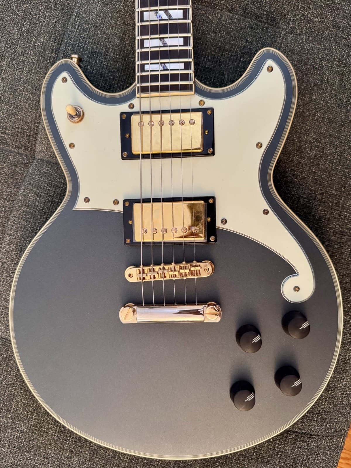 D'Angelico Deluxe Brighton 1 of 50 Electric Guitar Matte Charcoal Eric Dane MINT