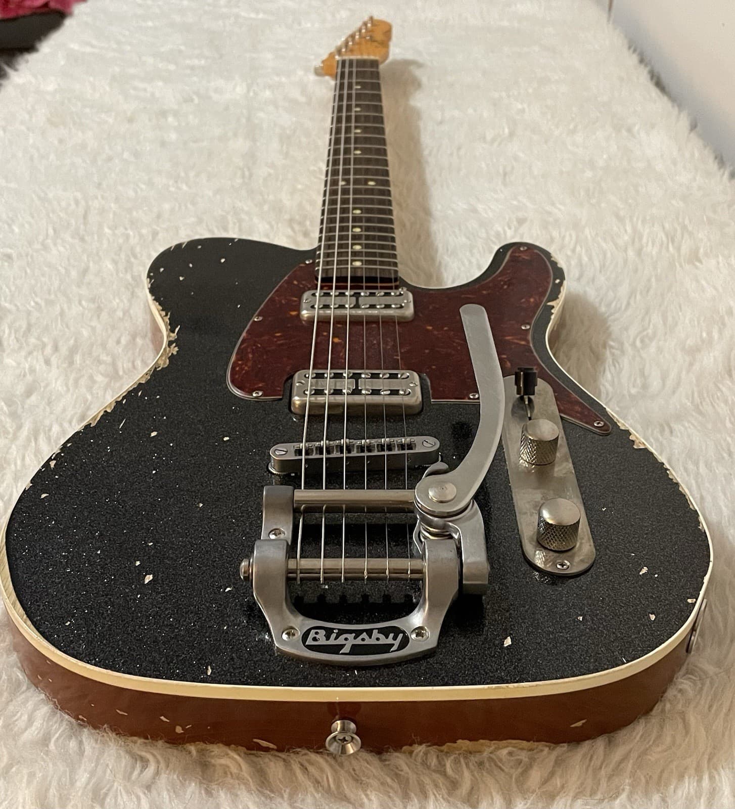 LSL BenBone Black Sparkle Relic Ash Bigsby TV Jones Filtertons Gretch Tele