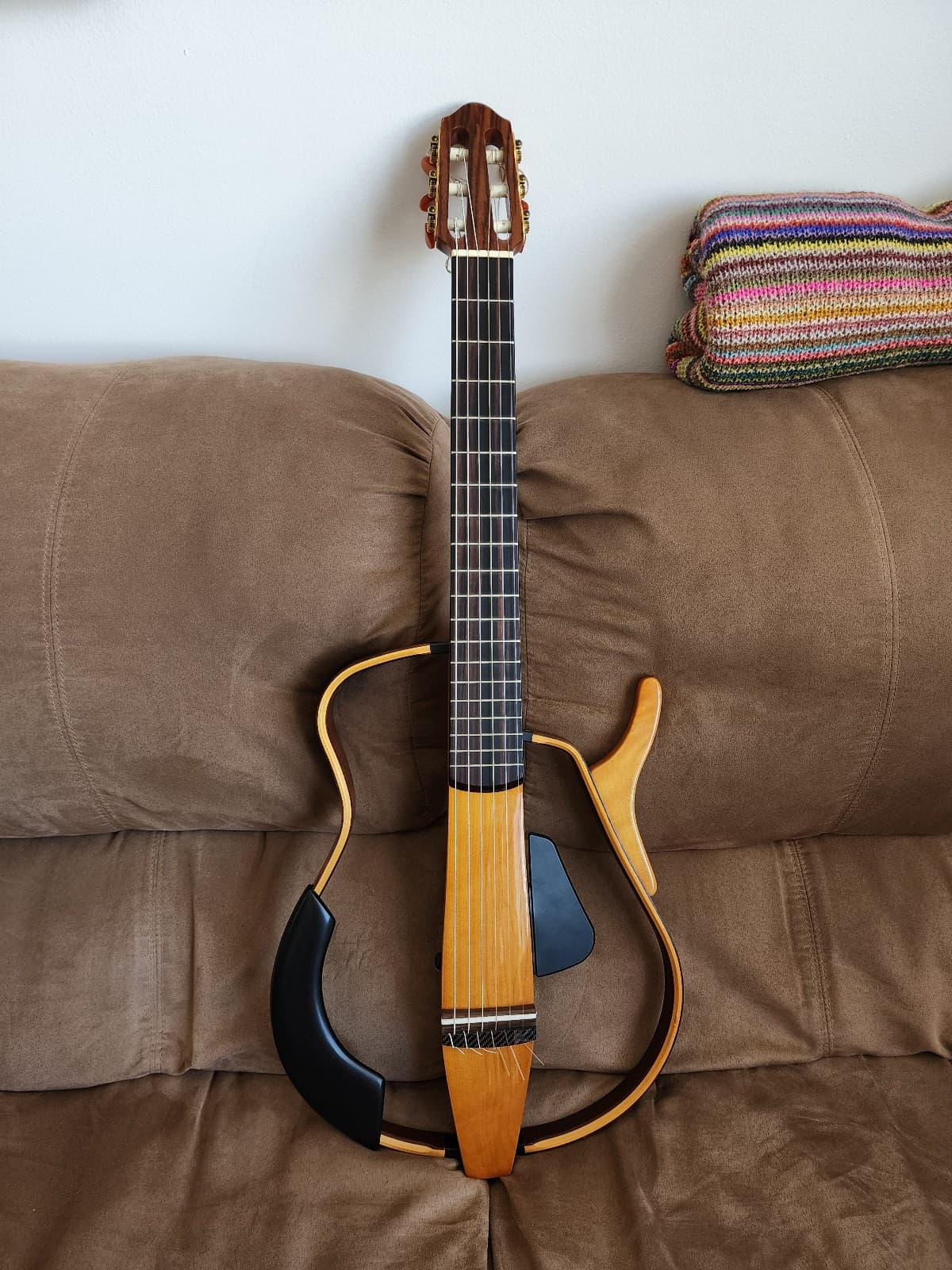 Custom Yamaha Silent Guitar Nylon String Wide Neck CARLOS JUAN Electronics!