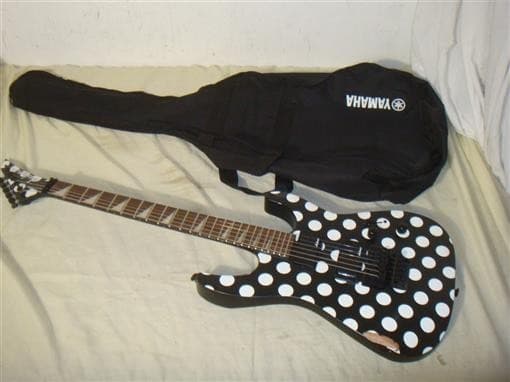 JACKSON SOLOIST SLX DX X-SERIES SOLIDBODY ELECTRIC GUITAR - POLKA DOT -READ!