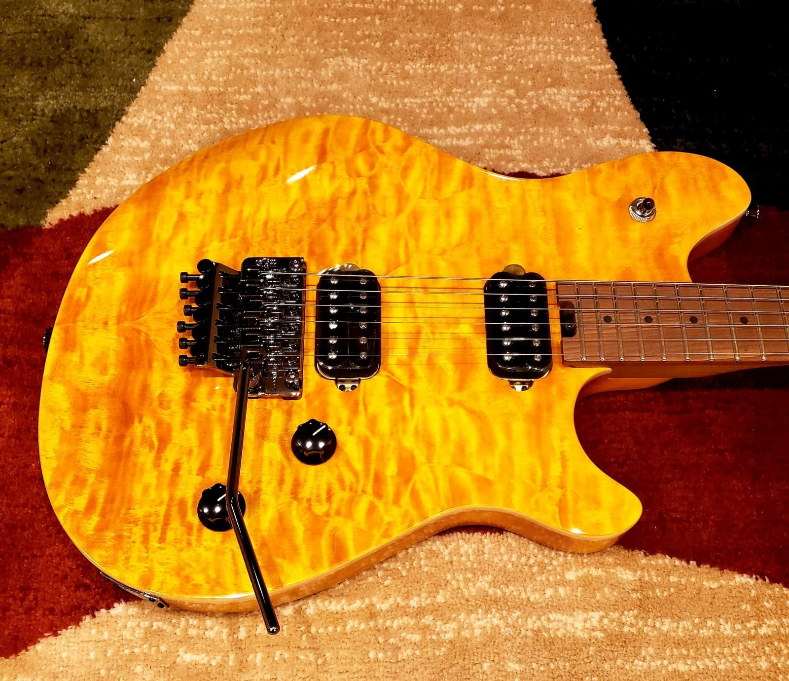 EVH Wolfgang Standard Plus Trans Amber Electric Guitar Mint ( No Case )