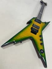 Dean Razorback V Dimebag Darrell Slime Electric Guitar Floyd Rose Tremolo ShipUS