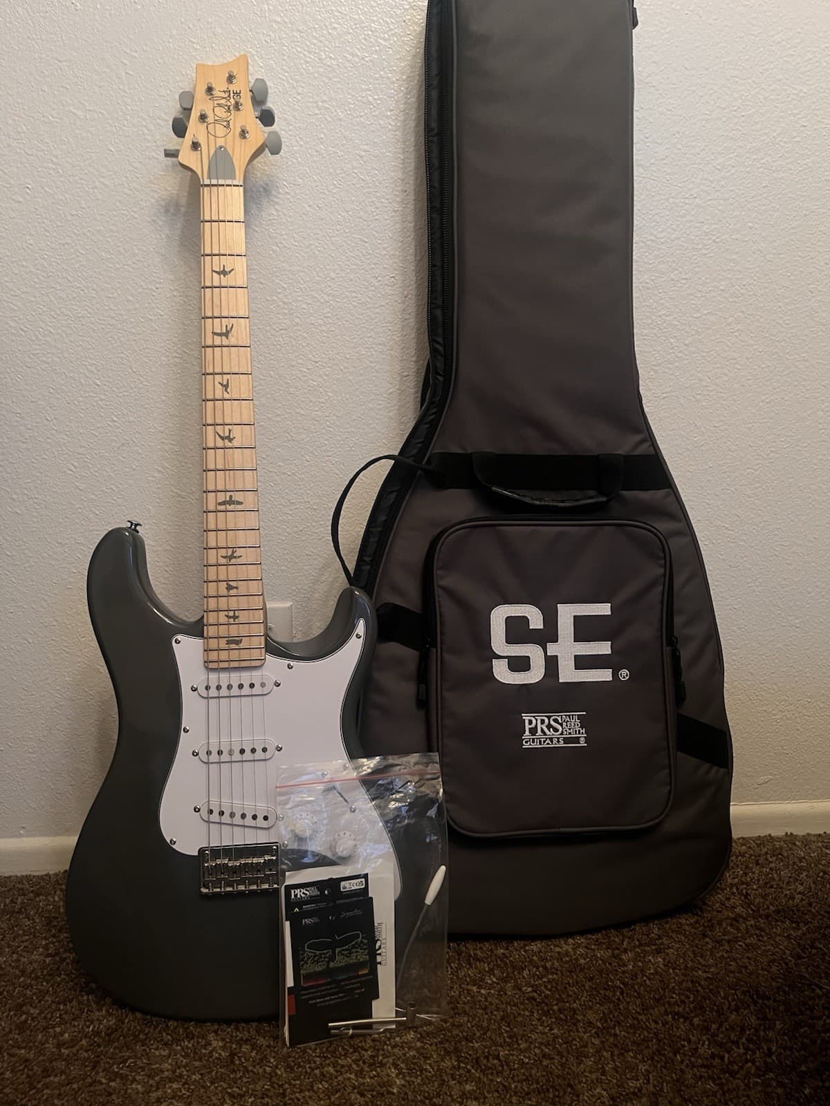 PRS SE Silver Sky Electric Guitar Overland Gray