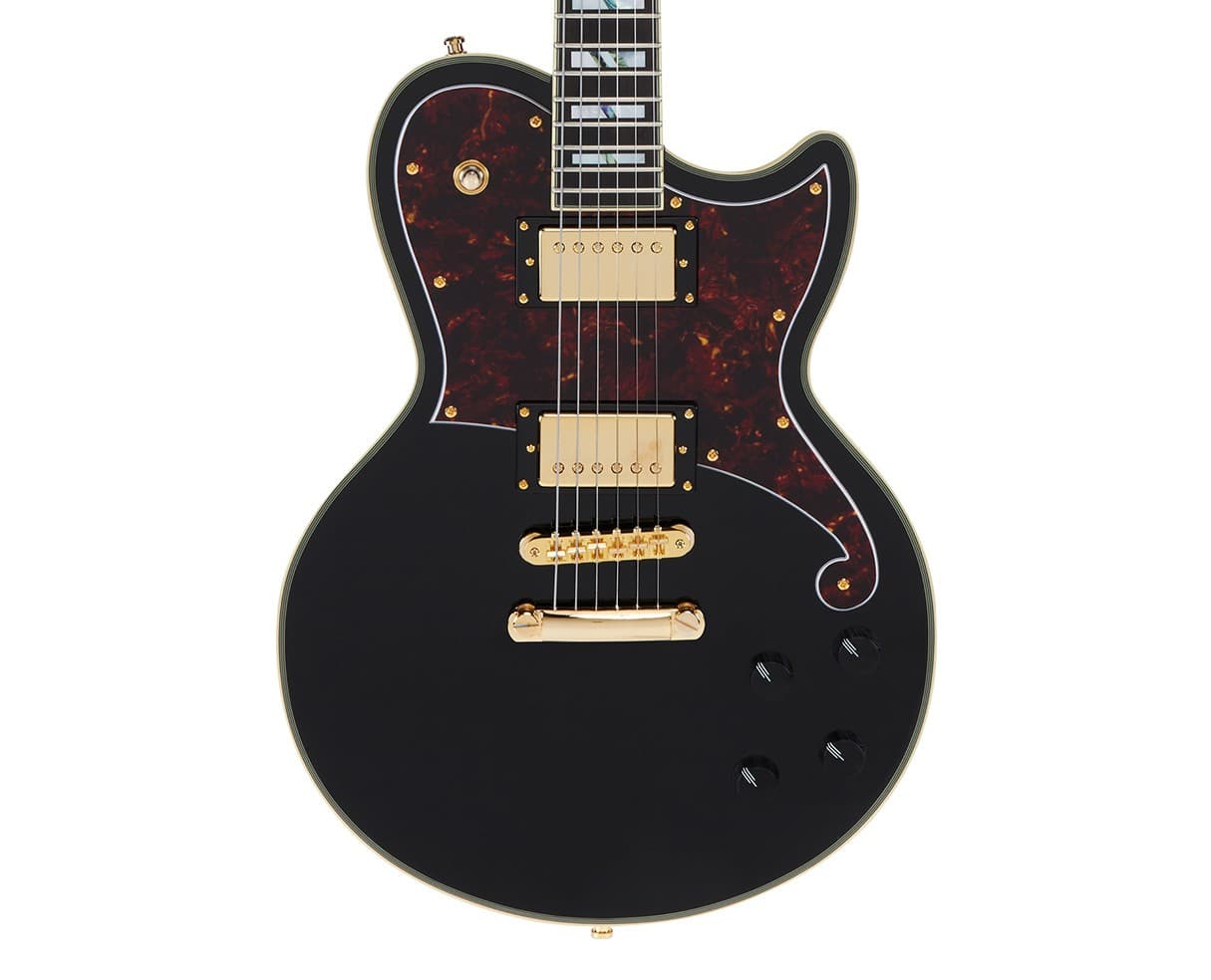 D'angelico Deluxe Atlantic Electric Guitar - Solid Black - B-Stock
