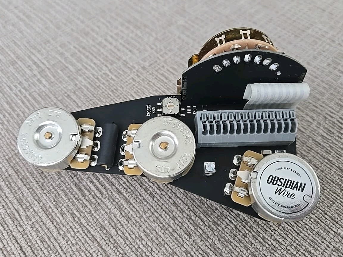 Stratocaster Obsidian Wire Universal Blender Fender Strat Pots Hss Hsh Hhh Sss