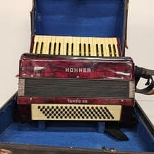 Hohner Tango II B Piano Accordion Burgundy Red (sounds good read as-is)
