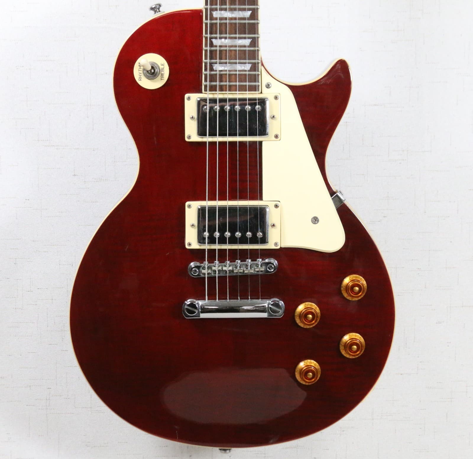 Epiphone Les Paul Standard 2004 Electric Guitar Quilted Wine Red MIK w/ Gig Bag