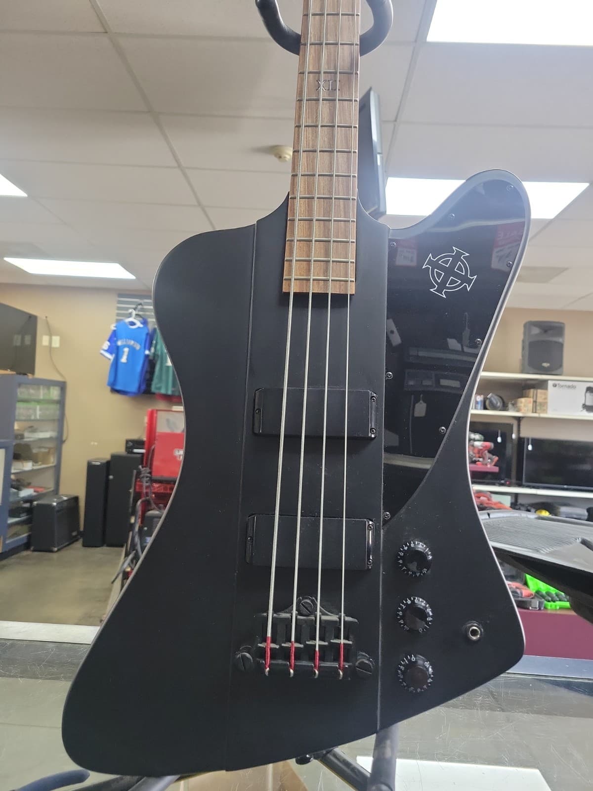 Epiphone Thunderbird Goth Bass Guitar All Black Satin Electric 4 String
