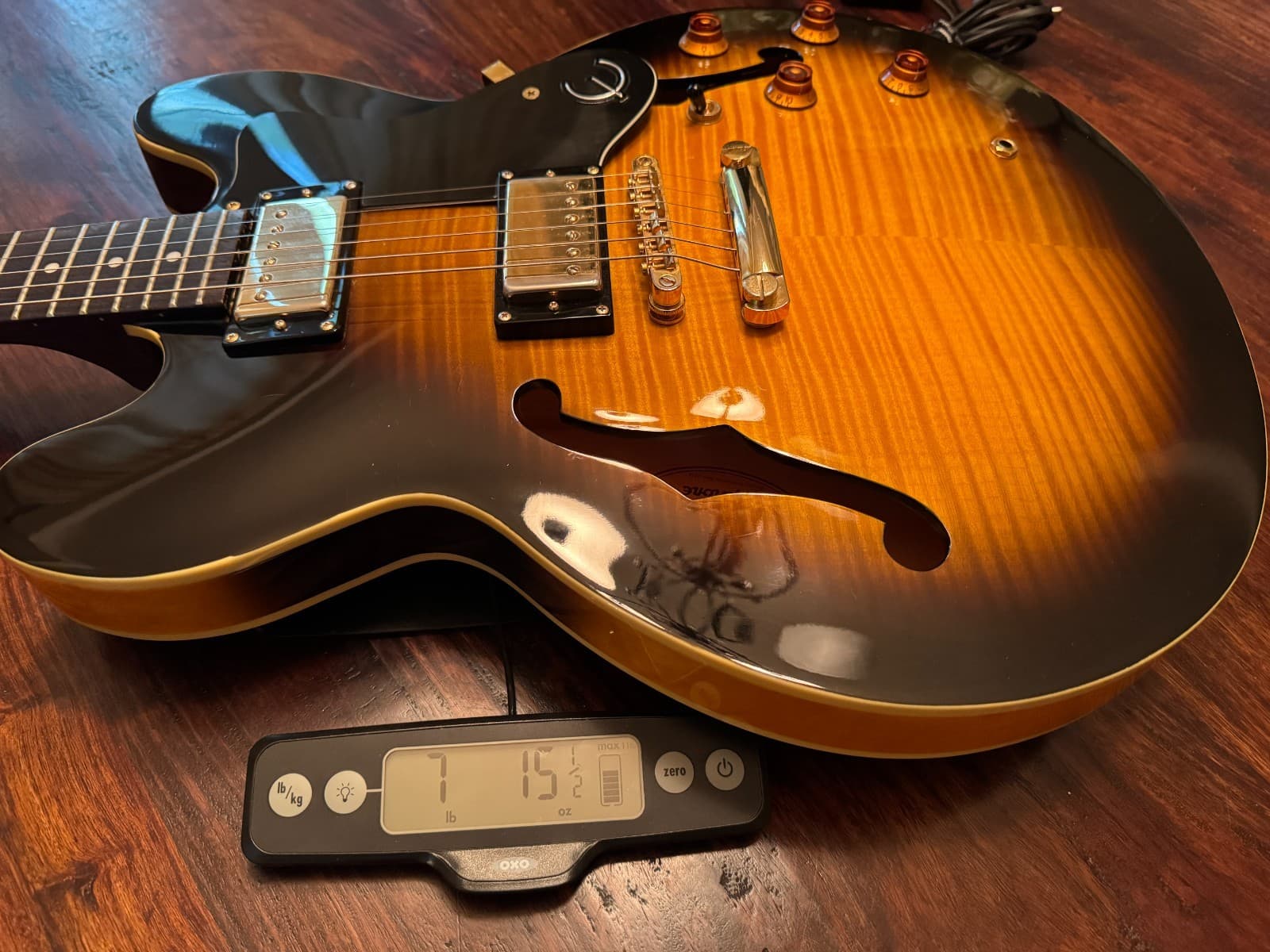 Acoustic Electric Guitar Epiphone ES-335 Vintage Sunburst S/N EE05110998