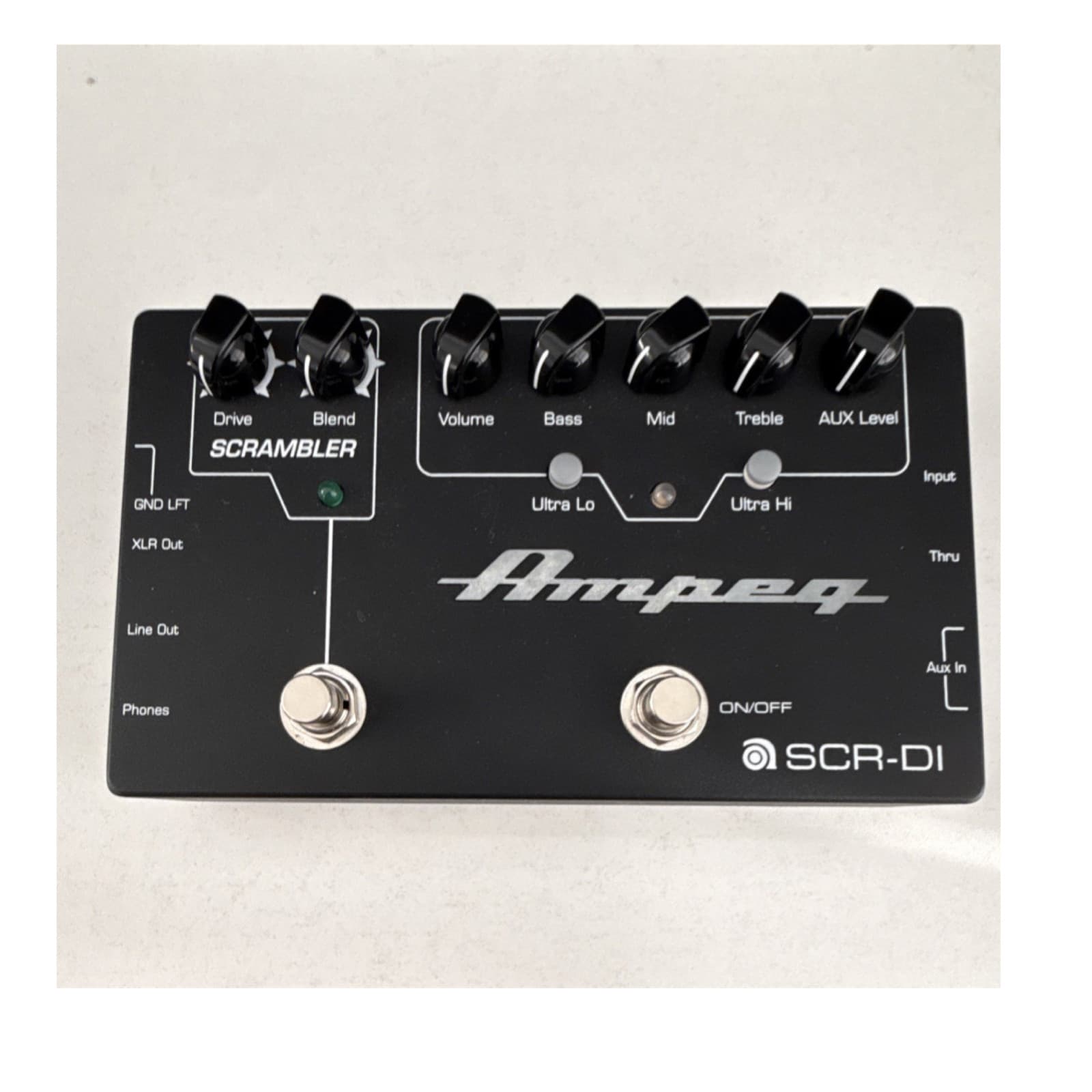 Ampeg SCR-DI Analog Bass Guitar Overdrive Equalizer Direct Box Pedal