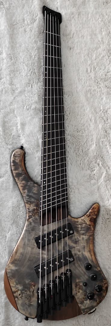 Ibanez EHB1506MSBIF Multi Scale Headless 6-String Electric Bass - Black Ice Flat