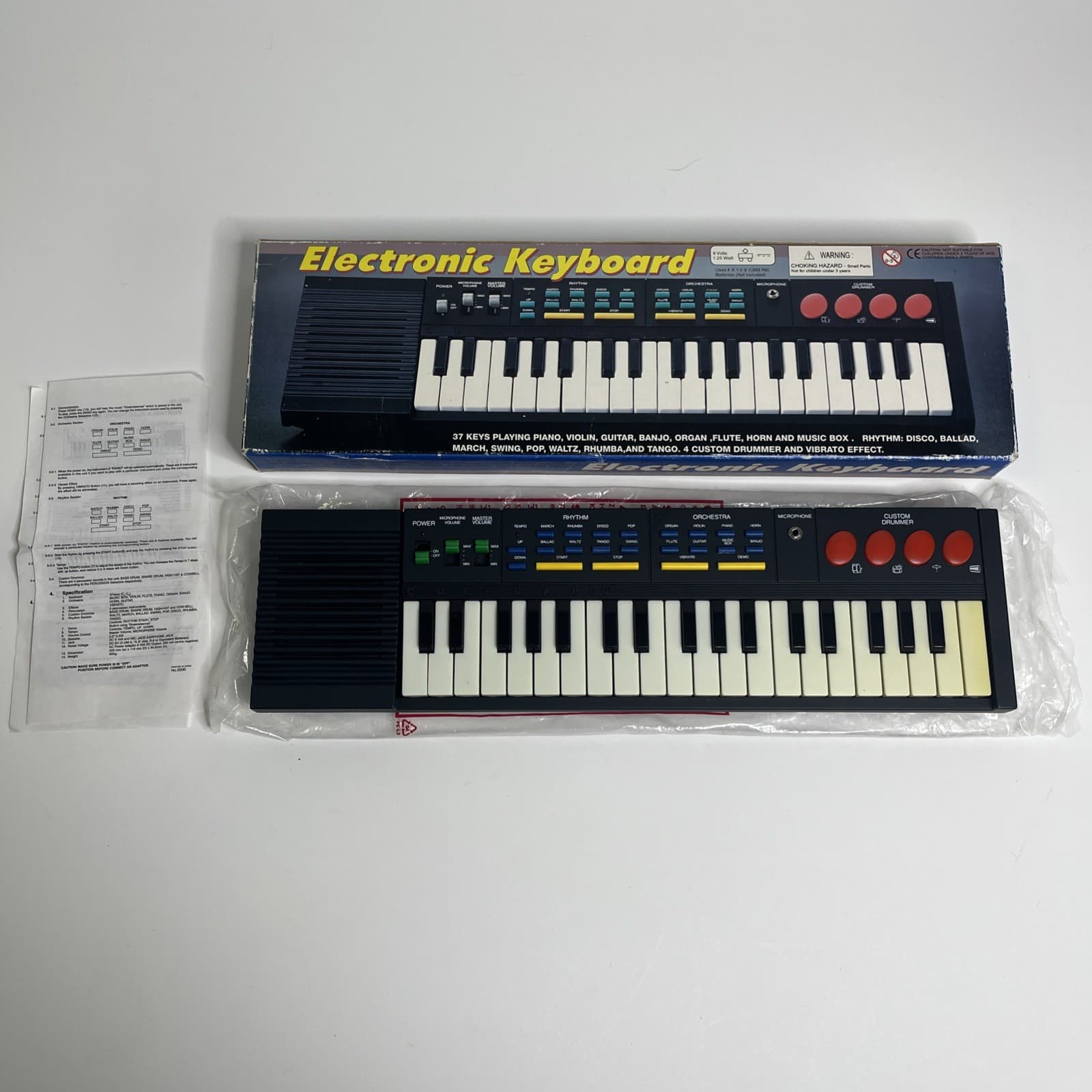 Vintage Hing Hon EK-001 Synthesizer Keyboard 37 Key Mini Piano Tested