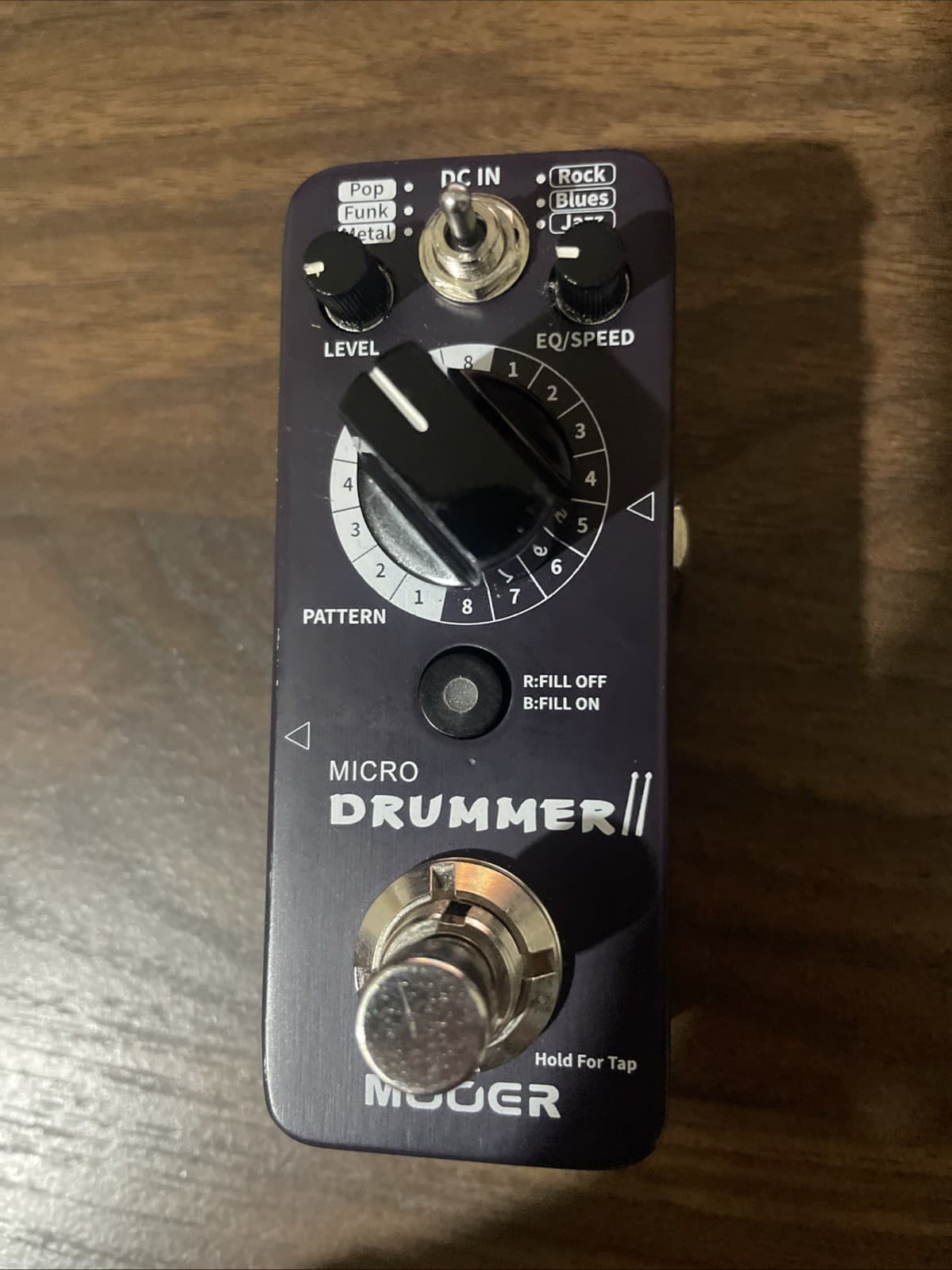 Mooer Micro Drummer II Drum Machine Pedal Effector Mooer Mini Guitar Pedal
