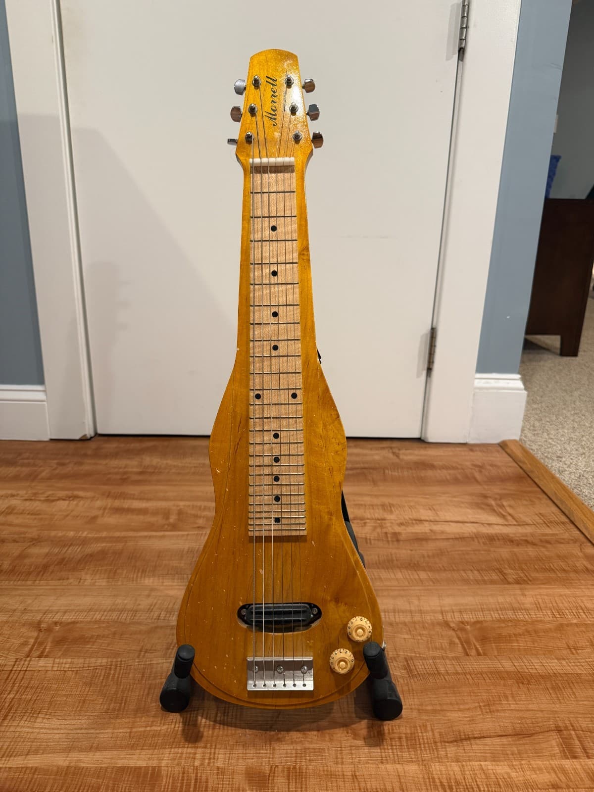 Morrell USA Pro Hawaiian 6-String Lap Steel Slide Guitar Natural Maple USA Made
