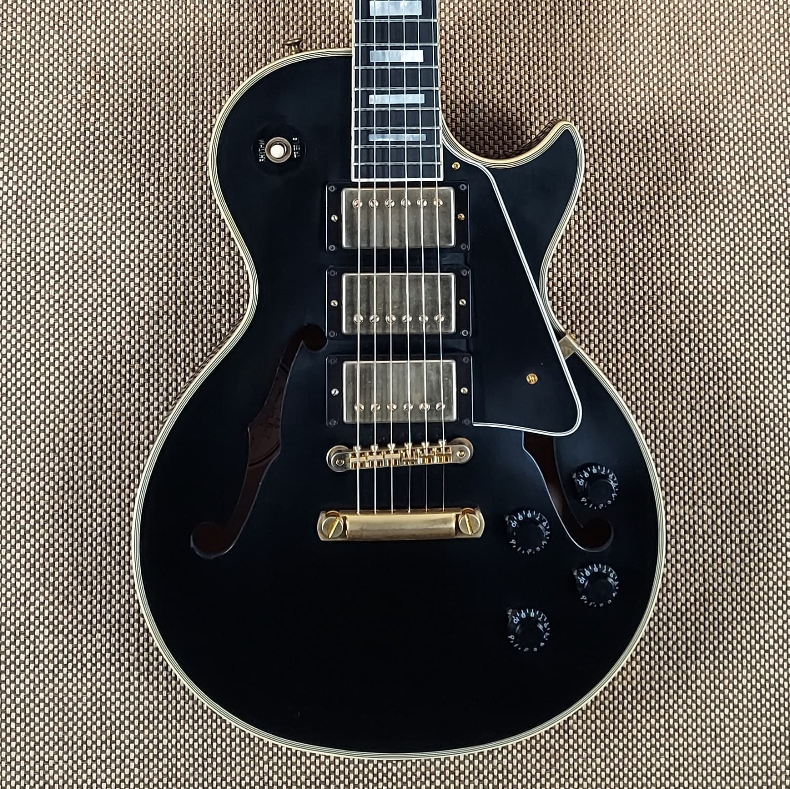 2015 Gibson ES-Les Paul Custom Black Beauty VOS Finish (50)