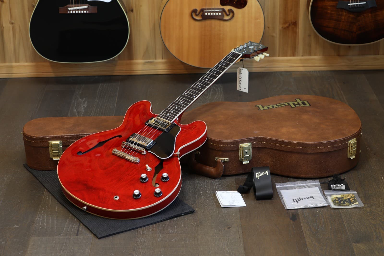 2024 Gibson ES-335 Dot Semi-Hollow Electric Guitar Gloss Cherry Red + OHSC