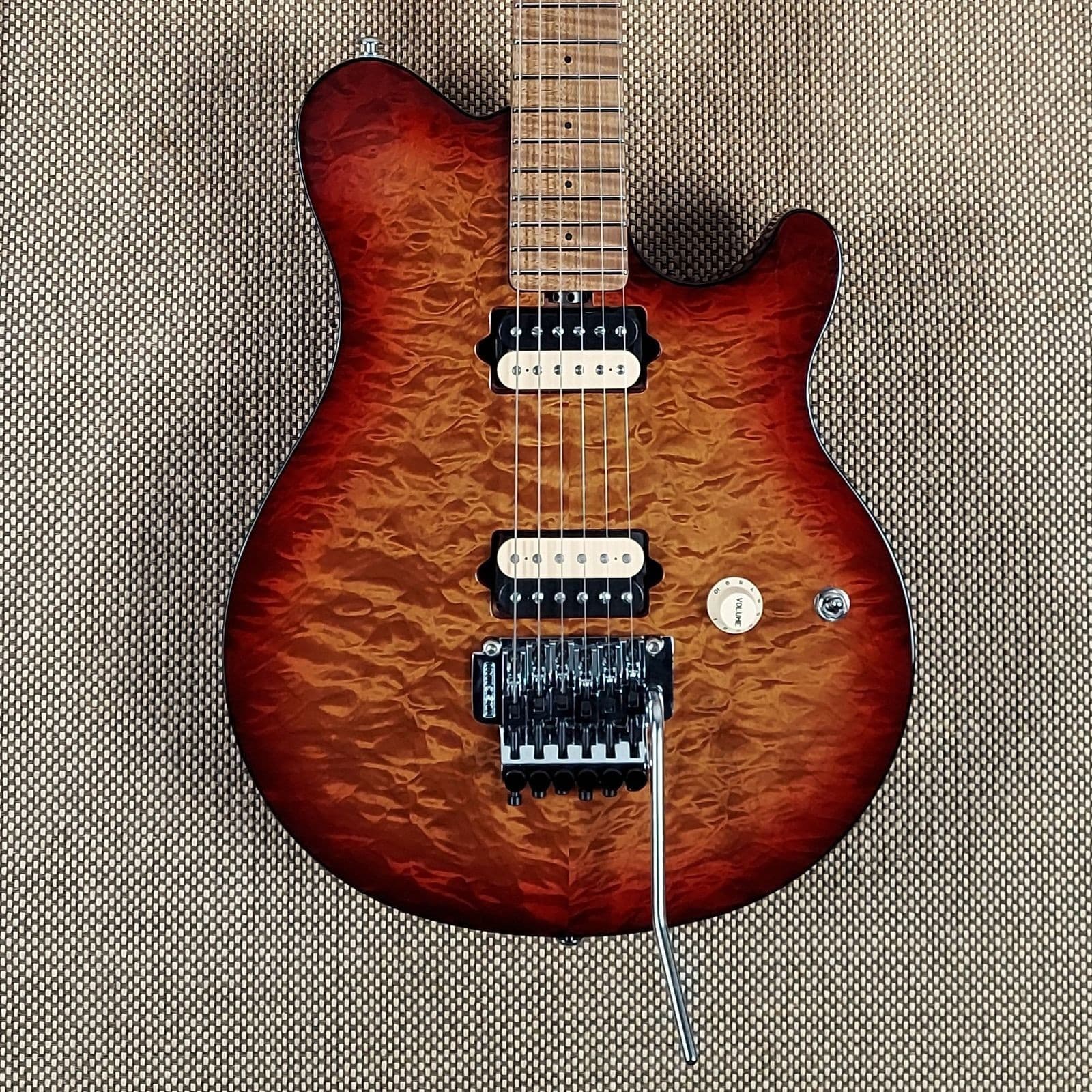 2022 Music Man Axis Roasted Flame Maple Neck! Monster Quilt Top! (38)