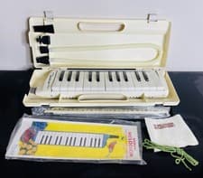 VINTAGE Suzuki Melodion Study 25 Harmonica Keyboard w/ Case & Original Paperwork