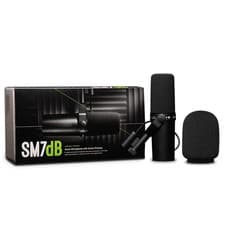 New Shure SM7dB Dynamic Microphone Built In Preamp Streaming Podcast Recording