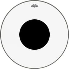 Remo Controlled Sound Clear with Black Dot Bass Drum Head 22 in