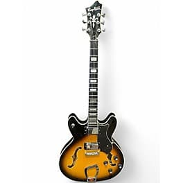 Hagstrom Viking Vintage Sunburst Hollow Body Electric Guitar