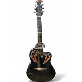 Ovation Celebrity CE445 Black Acoustic Electric Guitar