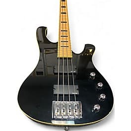 Schecter Guitar Research 004 Black and Gold Electric Bass Guitar