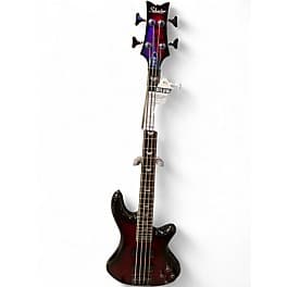 Schecter Guitar Research Omen Extreme 4 String Crimson Red Burst Electric Bass Guitar