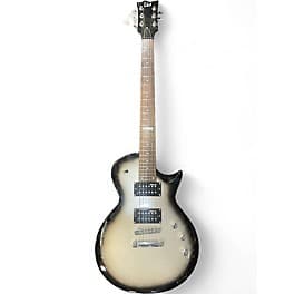 ESP LTD EC50 Black and Silver Burst Solid Body Electric Guitar