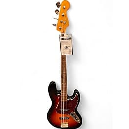 Squier Classic Vibe '60s Fretless Jazz Bass 3 Tone Sunburst Electric Bass Guitar