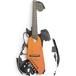 Donner HUSH SILENT GUITAR NATURAL Acoustic Electric Guitar