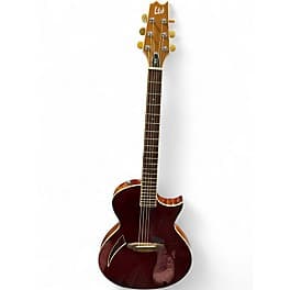 ESP LTD TL6 Chrome Red Acoustic Electric Guitar