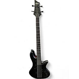 Schecter Guitar Research Stiletto Custom 4 String Black Electric Bass Guitar