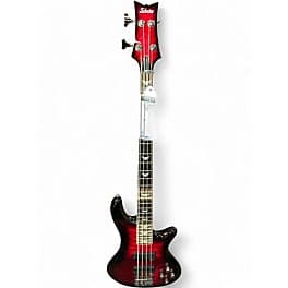 Schecter Guitar Research Stiletto Extreme 4 String red Electric Bass Guitar