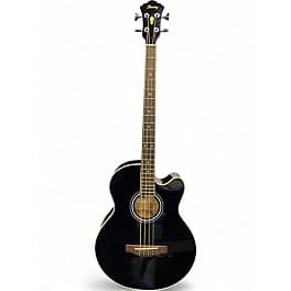 Ibanez AEB5E Black Acoustic Bass Guitar