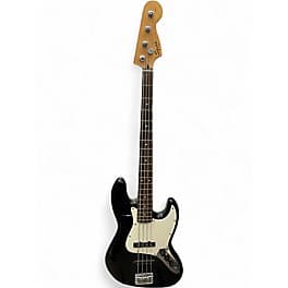 Squier Affinity Jazz Bass Black and White Electric Bass Guitar