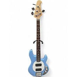 Sterling by Music Man sting ray sub series Chopper Blue Electric Bass Guitar
