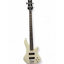 Schecter Guitar Research Diamond DELUXE Classic White Electric Bass Guitar