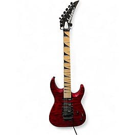 Jackson JS34Q Dinky Transparent Red Solid Body Electric Guitar