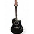 Applause AB24II Black Acoustic Electric Guitar