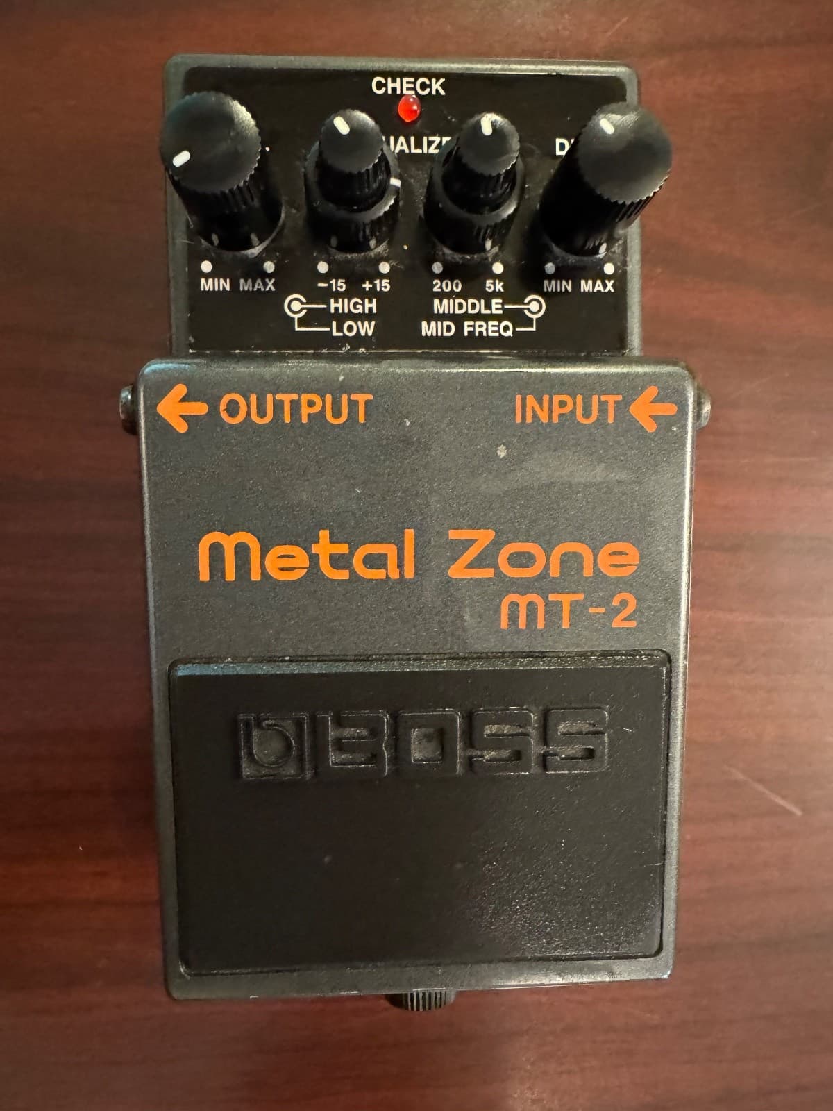 Boss MT-2 Metal Zone Distortion FX pedal w/Box Working Guitar Bass effects