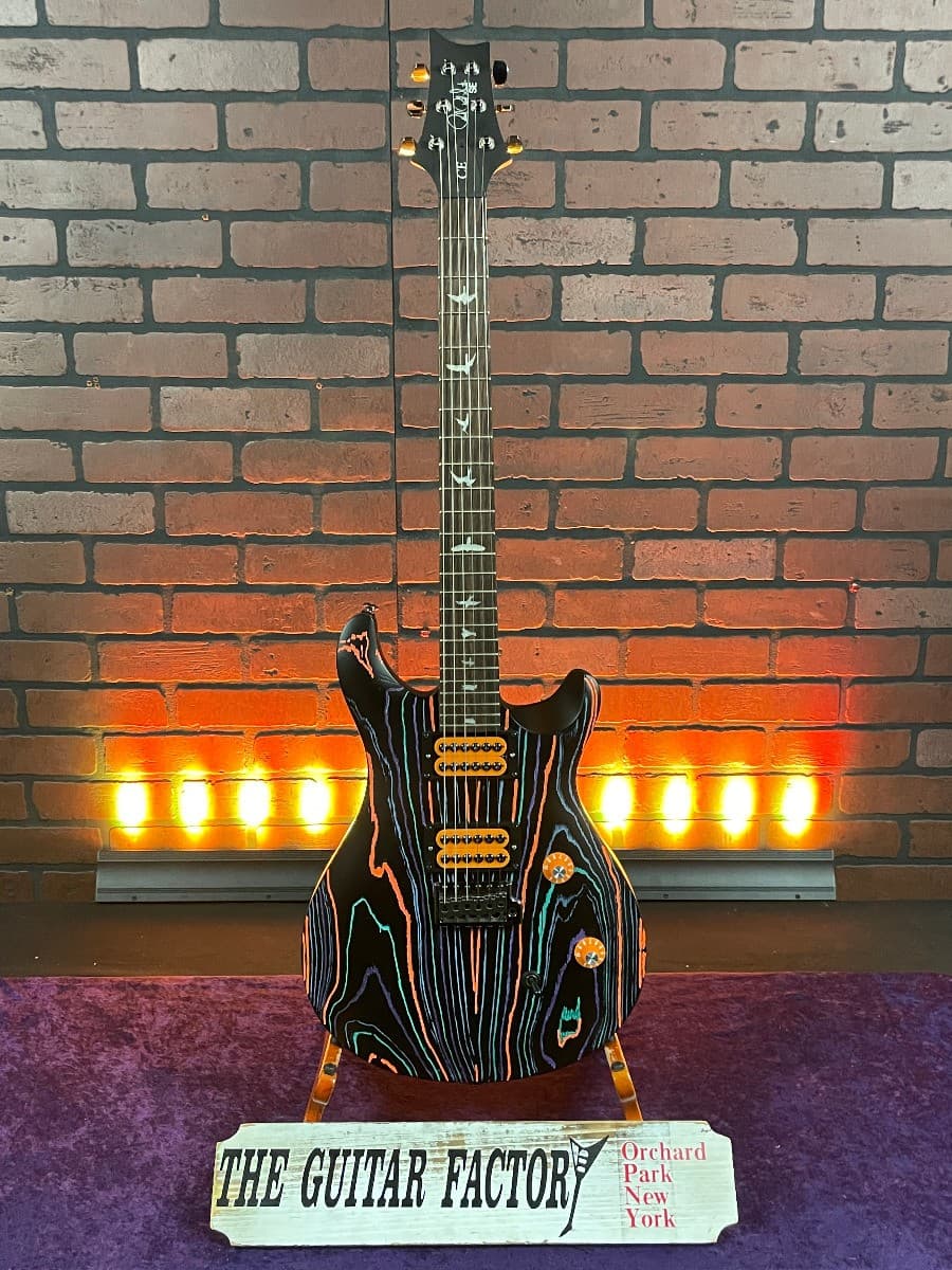 TGF Chop Shop Custom Modified PRS SE Sandblasted CE 24 "Orange Crush" Electri...