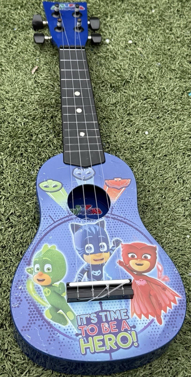 PJ Masks First Act Discovery Kids Guitar 20.5” Blue Beginner Acoustic