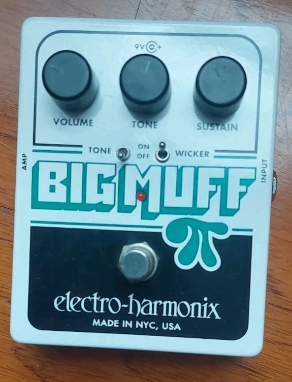 Electro-Harmonix Big Muff Pi with Tone Wicker Analog Fuzz Pedal Electric Guitar